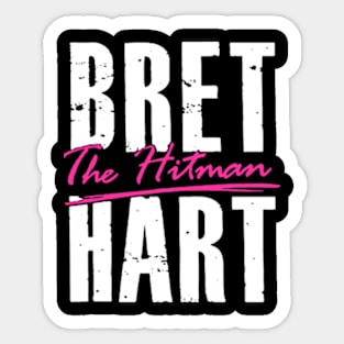 Bret Hart Black Sticker